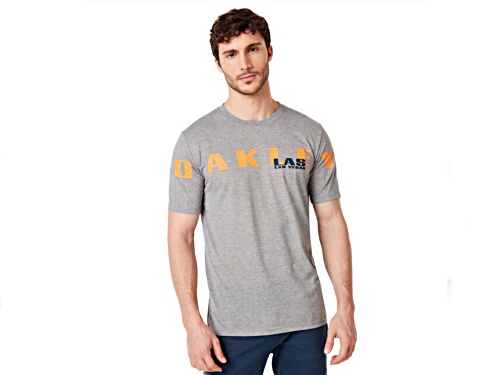 Oakley Men's Gray Las Vegas Crew Neck T-Shirt in Size Large
