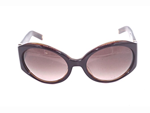 Anne Klein Brown Tortoise Oval Frame / Brown Lenses Sunglasses