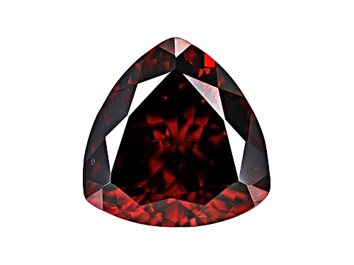 Red Zircon 12mm Trillion 8.20ct