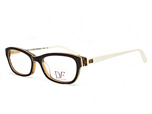 DVF Black and White Cat Eye Eyeglasses