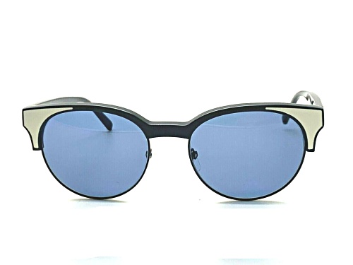DVF Black White/Blue Sunglasses