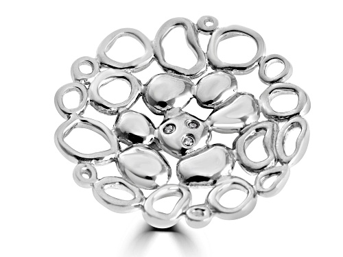Hot Diamonds Bali Disc Sterling Silver Ring - Size 7
