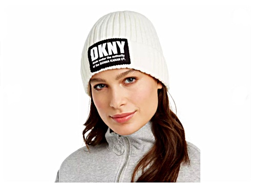 DKNY Cream Winter Hat