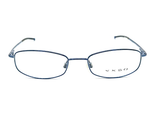 XKSO Blue Rectangular Frames / Clear Demo Lenses Eyeglasses