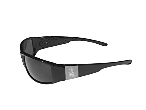 Photo of MLB Chrome Wrap Black/ Gray Los Angeles Angels Sunglasses
