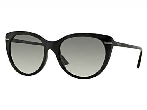 Vogue Black Cat Eye Frame / Gray Gradient Sunglasses