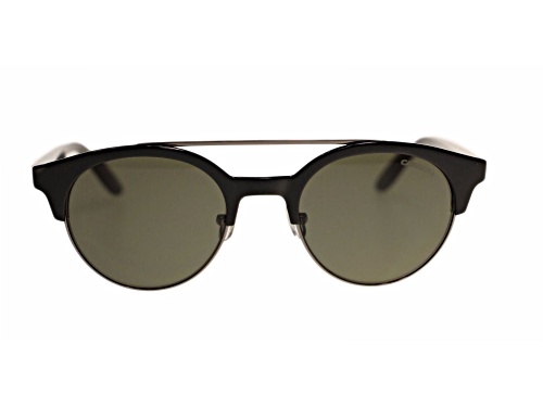 Carrera Shiny Black/Grey Round Sunglasses