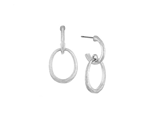 the sak Silver Tone Double Hoop Earrings