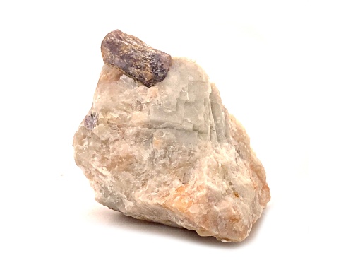 Photo of Canadian Scapolite on Calcite 5.5x5.0cm Specimen