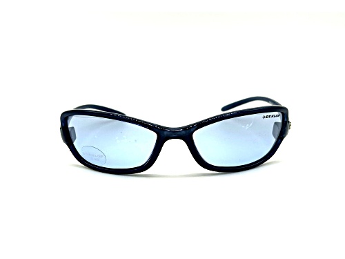 Dunlop DUS103 Shiny Blue Rectangular Wrap Around Frame / Blue CAT 1 Lenses Sunglasses