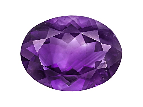 Amethyst With Needles 16x12mm Oval 7.50ct