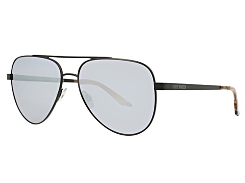 Steve Madden Black/Gray Mirrored Sunglasses