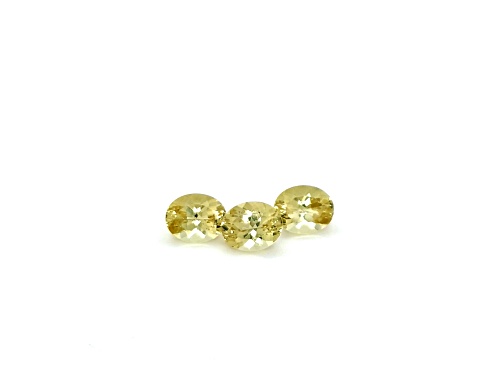 Photo of Yellow Apatite 10x8mm Oval Set of 3 8.83ctw