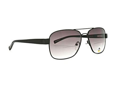 eyebobs Matte Black/Black Gradient Sunglasses Readers +2.00
