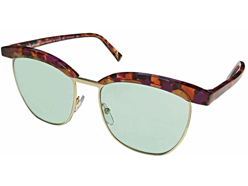 bob sdrunk Purple Tortoise Frames / Green Lens Sunglasses