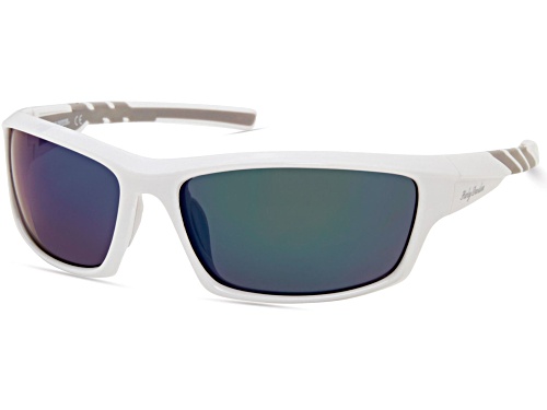 Harley Davidson White/Green Blue Wrap Around Sunglasses
