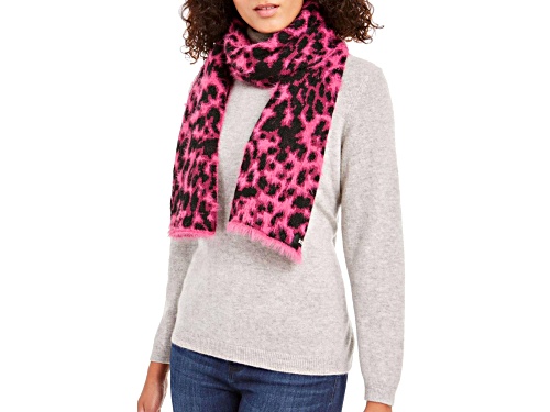 Photo of DKNY Pink Leopard Scarf