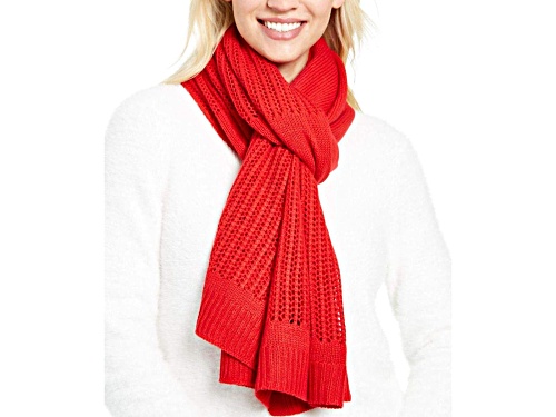 Photo of DKNY Red Knit Women's Scarf