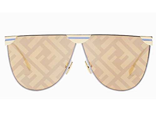 Photo of Fendi Gold Pink/Pink Logo Lens Sunglasses