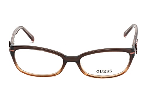 Photo of Guess Brown Cat Eye Clear Demo Lens Eyeglasses Frames