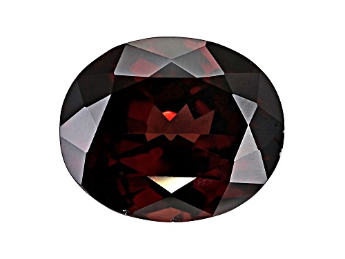 Red Zircon 13.5x11mm Oval 9.29ct
