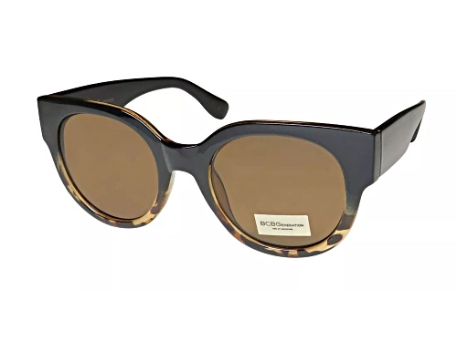 BCBG Black Tokyo Demi Frame/Brown Lens Sunglasses