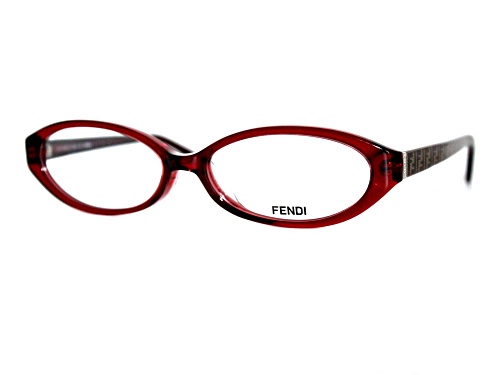 Fendi Bordeaux Womens Oval Eyeglasses Frames
