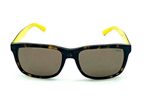 Ralph Lauren Men's Brown Tortoise Yellow/Brown Sunglasses