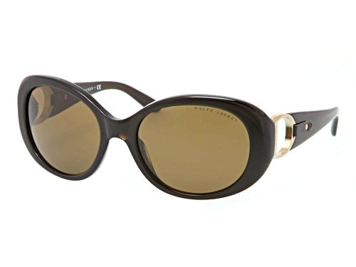 Photo of Ralph Lauren Choclate Brown Brushed Gold/Brown Sunglasses