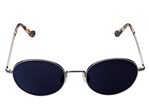 McAllister Gunmetal/Gray Round Sunglasses