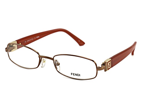 Fendi Bronze Matte Rose Oval Eyeglasses Frames