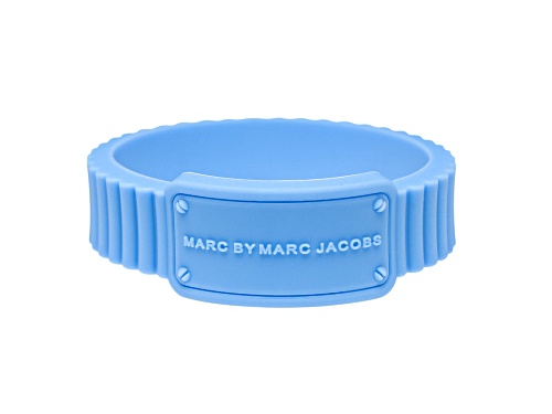 Marc by Marc Jacobs Conch Blue Silcone Rubber Supply Bracelet - Size 7