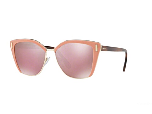 Prada Pink Brown/Brown Grey Sunglasses