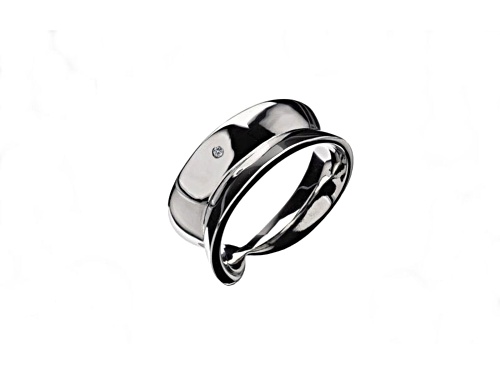 Hot Diamonds Echo Teardrop Sterling Silver Ring - Size 6.5