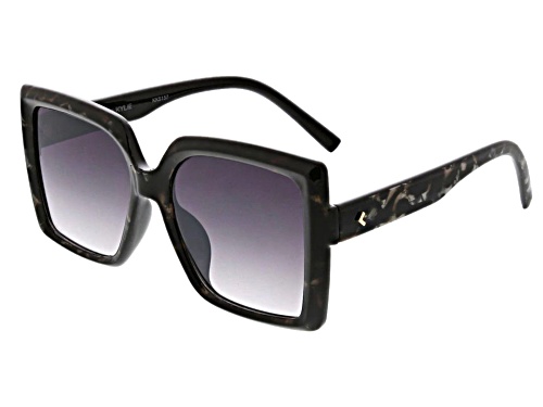 Kendall + Kylie Black and Pearl / Gray Gradient Sunglasses