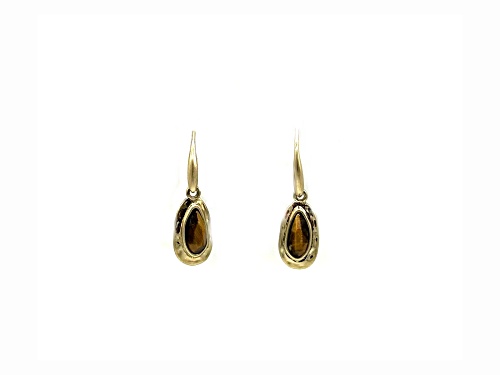 the sak Gold Tone Tiger Eye Drop Earrings