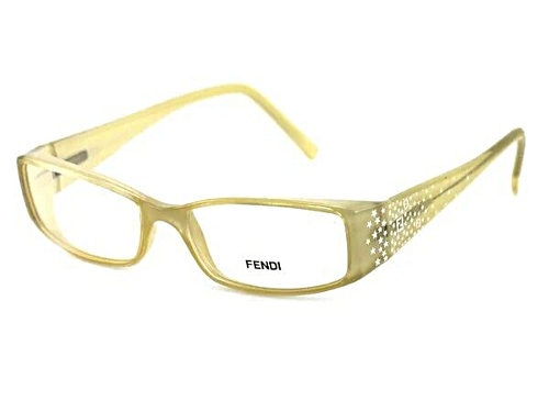 Fendi Beige with Star Accent Eyeglasses Frames