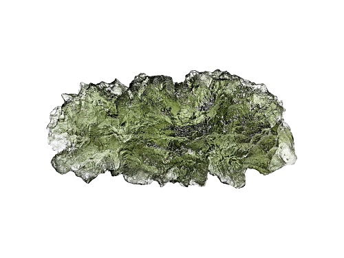 Moldavite 36.24x16.59mm Free-Form Specimen 4.21g