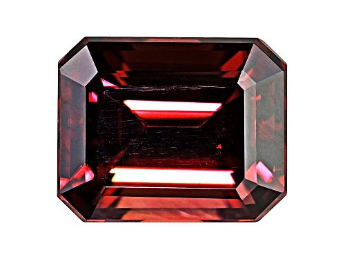 Red Zircon 11x9mm Emerald Cut 7.50ct