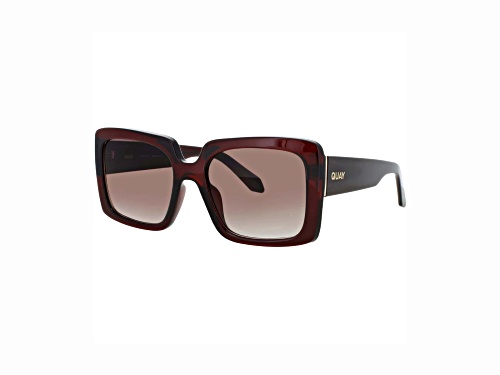 QUAY Total Vibe Rectangle Brown Frame / Brown Lenses Sunglasses