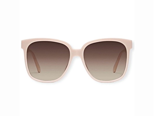 QUAY Wide Awake Champaigne Square Frame / Brown Lenses Sunglasses