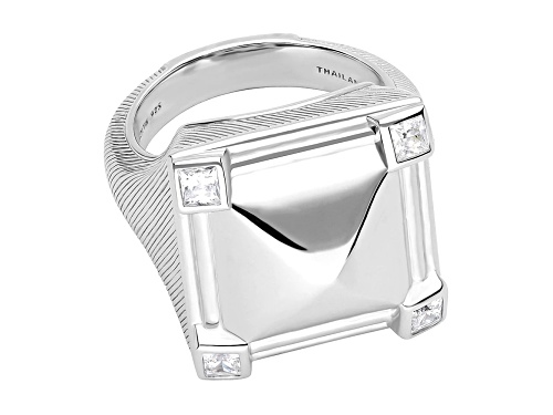 Judith Ripka "Cairo" 0.60ctw Bella Luce® Rhodium Over Sterling Silver Ring - Size 5