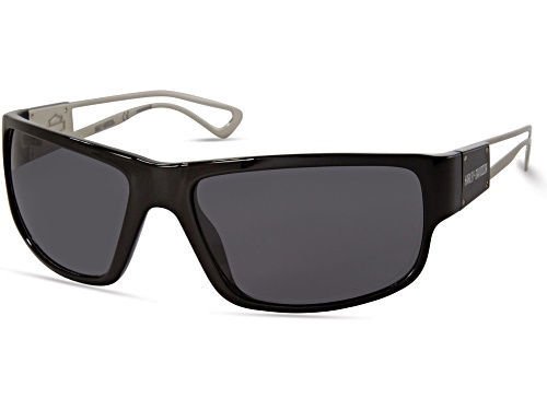 Harley Davidson Shiny Black Silver/Grey Sunglasses