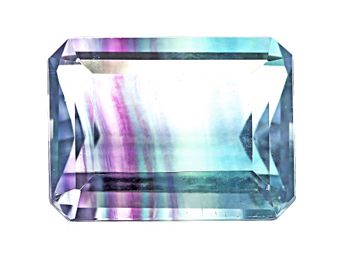 Bi-Color Fluorite 16x12mm Emerald Cut 14.50ct