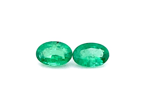Ethiopian Emerald 6x4mm Oval Matched Pair 0.60ctw