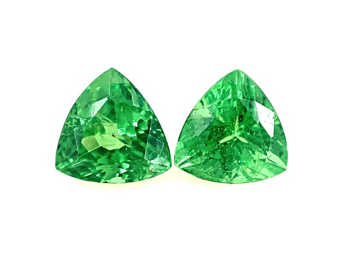 Tsavorite Garnet 5.5mm Trillion Matched Pair 1.48ct
