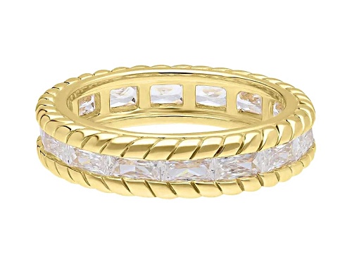 Judith Ripka 3.30ctw Bella Luce® Diamond Simulant 14k Gold Clad Eternity Band Ring - Size 10