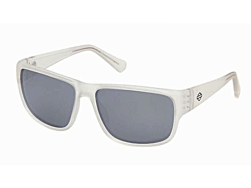Harley Davidson Crystal Clear Frame/ Smoke Polarized Lens Sunglasses