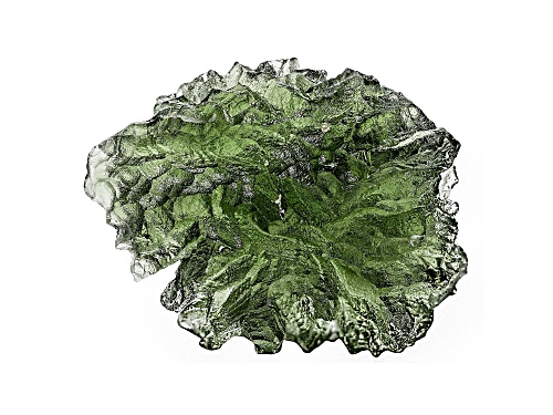 Moldavite 23.53x17.9mm Free-Form Specimen 4.50g