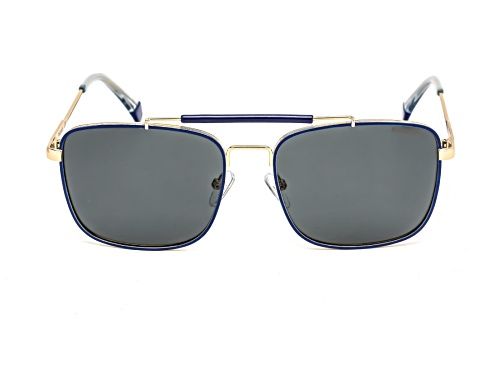 Photo of Polaroid Gold and Blue/Grey Polarized Sunglasses